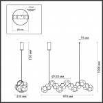 Подвесной светильник Odeon light 4305/74L BINGO