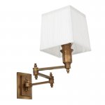 Бра Wall Lamp Lexington Swing Brass+White Loft Concept 44.108931