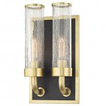 Бра Hudson Valley 1722-AGB Soriano 2 Light Wall Sconce In Aged Brass Loft Concept 44.659