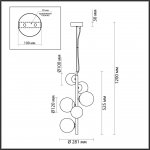 Подвесной светильник Odeon light 4818/6 TOVI