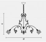 Подвесной светильник Masiero CLASSICA 6095 12