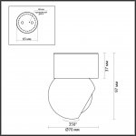 Потолочный светильник Odeon Light 6611/7CL NUBUS