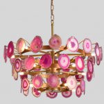 Люстра Agate Burst Chandelier 3 Round pink D70 ImperiumLoft 74967-22