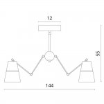 Люстра лофт Divinare 8035/19 LM-6 REATTIVA