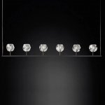 Люстра RH Boule De Cristal Linear Chandelier 6 Black ImperiumLoft 84807-22