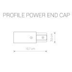 Трековая система Nowodvorski PROFILE POWER END CAP WHITE 9462
