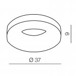 Накладной светильник  Azzardo Ring B AZ0336