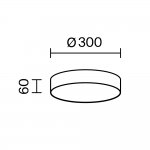 Потолочный светильник Maytoni C032CL-36W3K-RD-MG Zon