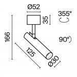 Потолочный светильник Maytoni C141CL-L125-6W3K-B Focus T