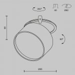 Встраиваемый светильник Maytoni DL024-12W4K-BMG Onda