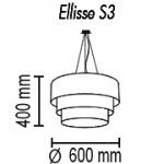 Подвесной светильник Ellisse S3 01 04g