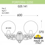 Светильник уличный настенный FUMAGALLI PORPORA/G250 G25.141.000.VXE27