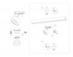 Трековый однофазный светодиодный светильник Ambrella GL6863 GL