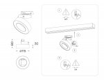 Трековый однофазный светодиодный светильник Ambrella GL6866 GL