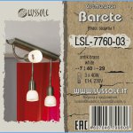 Светильник настенный бра Lussole LSL-7760-03 BARETE