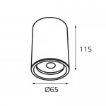 M02-65115 white светильник потолочный Italline