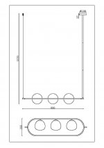 Подвесной светильник Maytoni MOD221PL-03N Erich