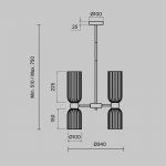 Подвесной светильник Maytoni MOD302PL-06CG Antic