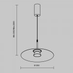 Подвесной светильник Maytoni MOD352PL-L10W3K Platte