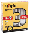 Упаковка энергосберегающих ламп 3 шт Navigator 94 406 NCL6-SH-13-827-E27/3PACK