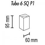 Светильник накладной Tubo6 SQ P1 31, металл зеленый, H95мм/60*60мм, 1 x GU10 MR16/50W