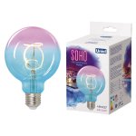 Лампа VINTAGE Uniel LED-SF01-4W/SOHO/E27/CW BLUE/WINE GLS77TR