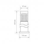 Ландшафтный светильник IP54 1550 TECHNO черный Elektrostandard