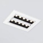 Встраиваемый точечный светодиодный светильник 9923 LED 20W 4200K белый/черный Elektrostandard