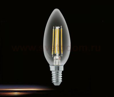 Лампа светодиодная филаментная 4Вт 2700К 