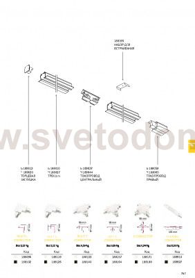 Ideal Lux LINK TRIM PROFILE 2000 mm ON-OFF BK