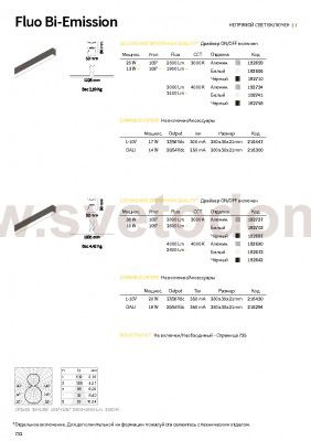 Ideal Lux FLUO BI-EMISSION 1800 3000K BK