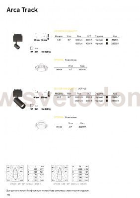 Ideal Lux ARCA TRACK 05W 3000K BK