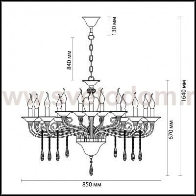 Люстра Odeon light 3928/15 AMARONE