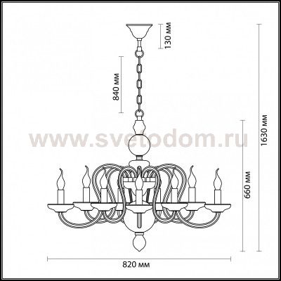 Люстра Odeon light 3933/10 CHICCA