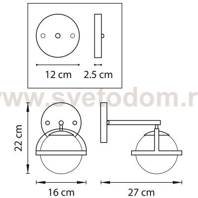 Бра Croco Lightstar 815617