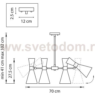 Люстра потолочная Dumo Lightstar 816061