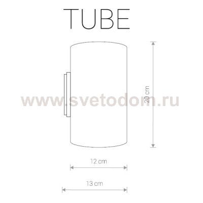 Светильник настенный Nowodvorski TUBE BLACK 9320