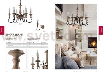 Светильник бра Arte Lamp A1700AP-1BR WOODSTOCK