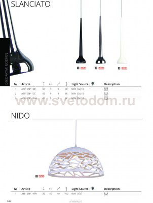 Светильник подвесной Arte lamp A3816SP-1WH Nido