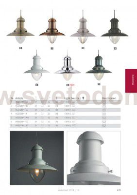 Светильник подвесной Arte lamp A5530SP-1SS FISHERMAN