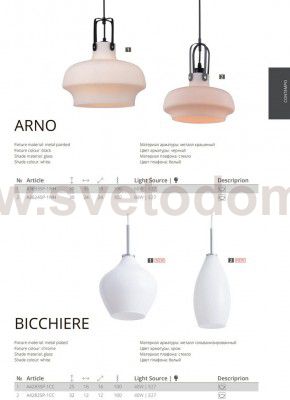 Светильник подвесной Arte lamp A4283SP-1CC BICCHIERE