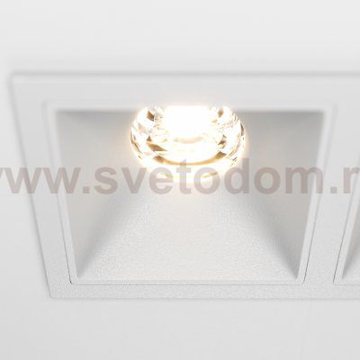 Встраиваемый светильник Maytoni DL043-02-10W3K-SQ-W Alfa LED