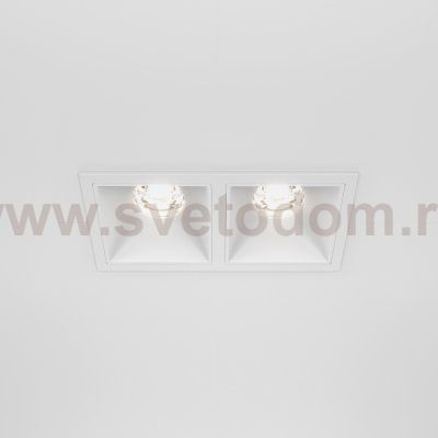 Встраиваемый светильник Maytoni DL043-02-10W4K-SQ-W Alfa LED