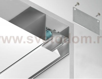 Алюминиевый профиль для натяжного потолка 51.27*34 для светодиодной ленты до 12мм Ambrella GP4050AL GP