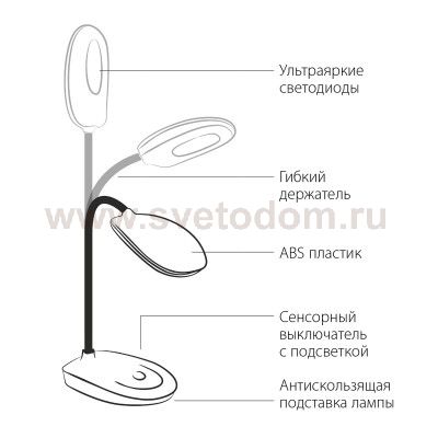 Красная настольная лампа Elektrostandard TL90191 Elektrostandard