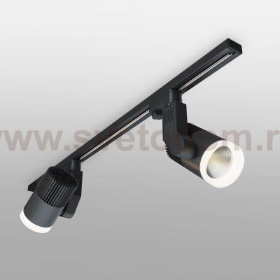 Трековый светодиодный светильник для однофазного шинопровода Accord черный 20W 4200K LTB36 Elektrostandard