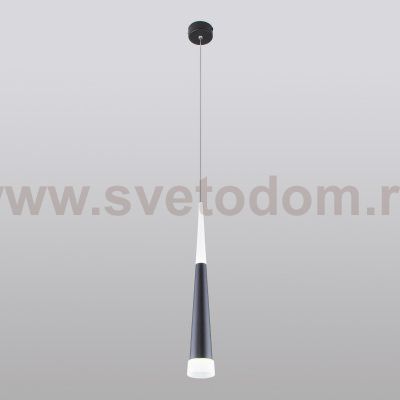 Подвесной светодиодный светильник DLR038 7+1W 4200K черный матовый Elektrostandard