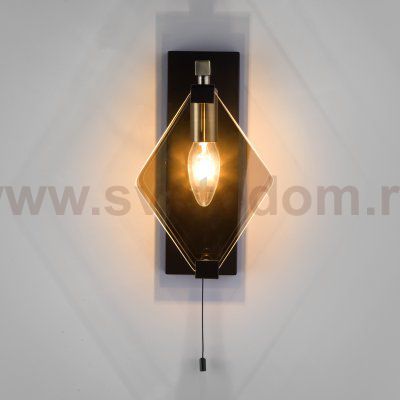 Настенный светильник Eurosvet 60116/1 черный Aragon