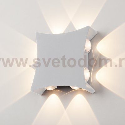 Уличный настенный светодиодный светильник 1631 TECHNO LED белый 1631 TECHNO LED белый Elektrostandard