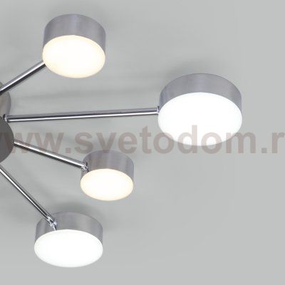 Потолочный светодиодный светильник с пультом управления Eurosvet 90242/10 хром